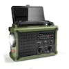 Radio d'urgence solaire et manivelle